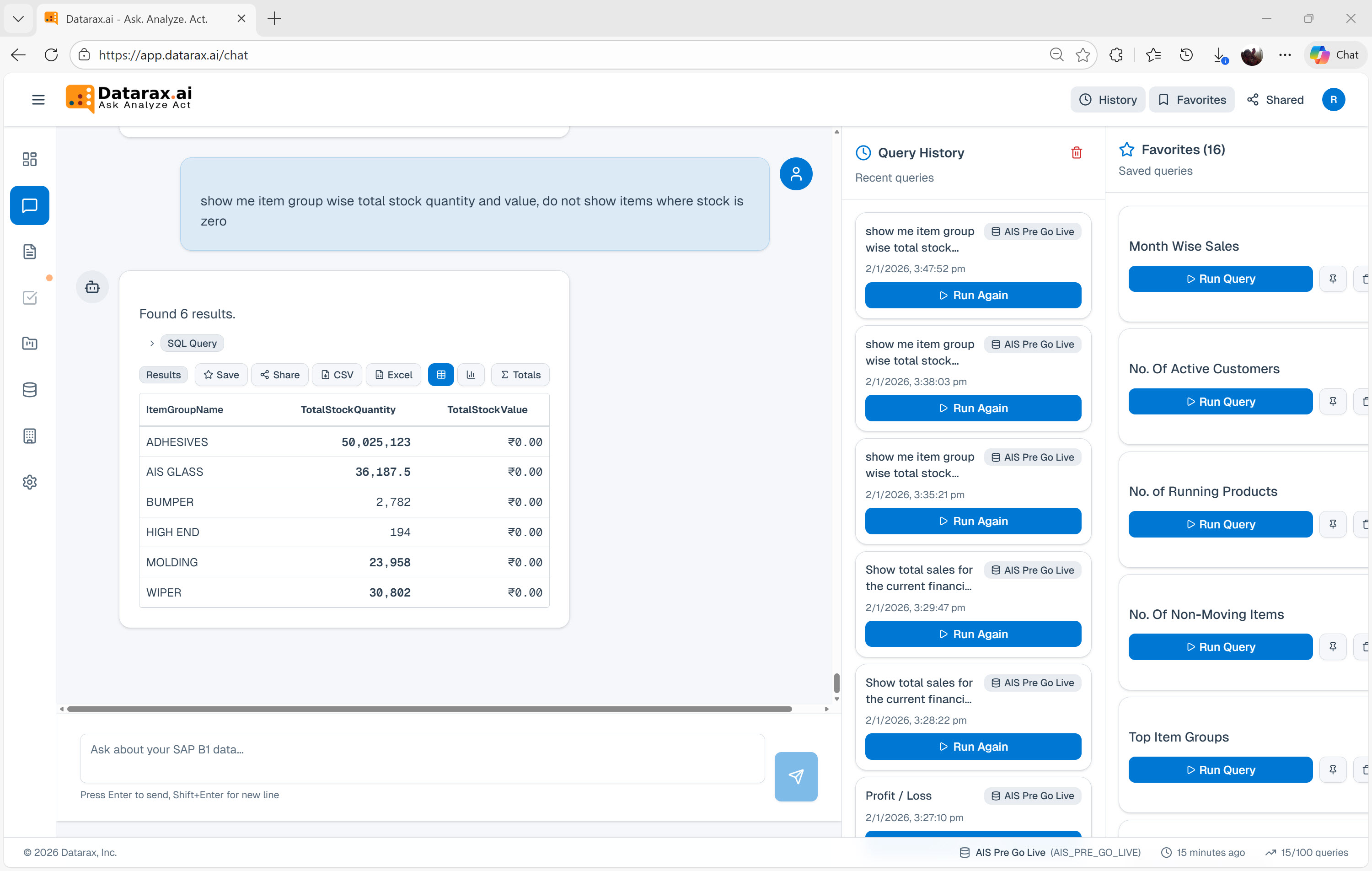 Datarax.ai – AI-Powered Database Assistant