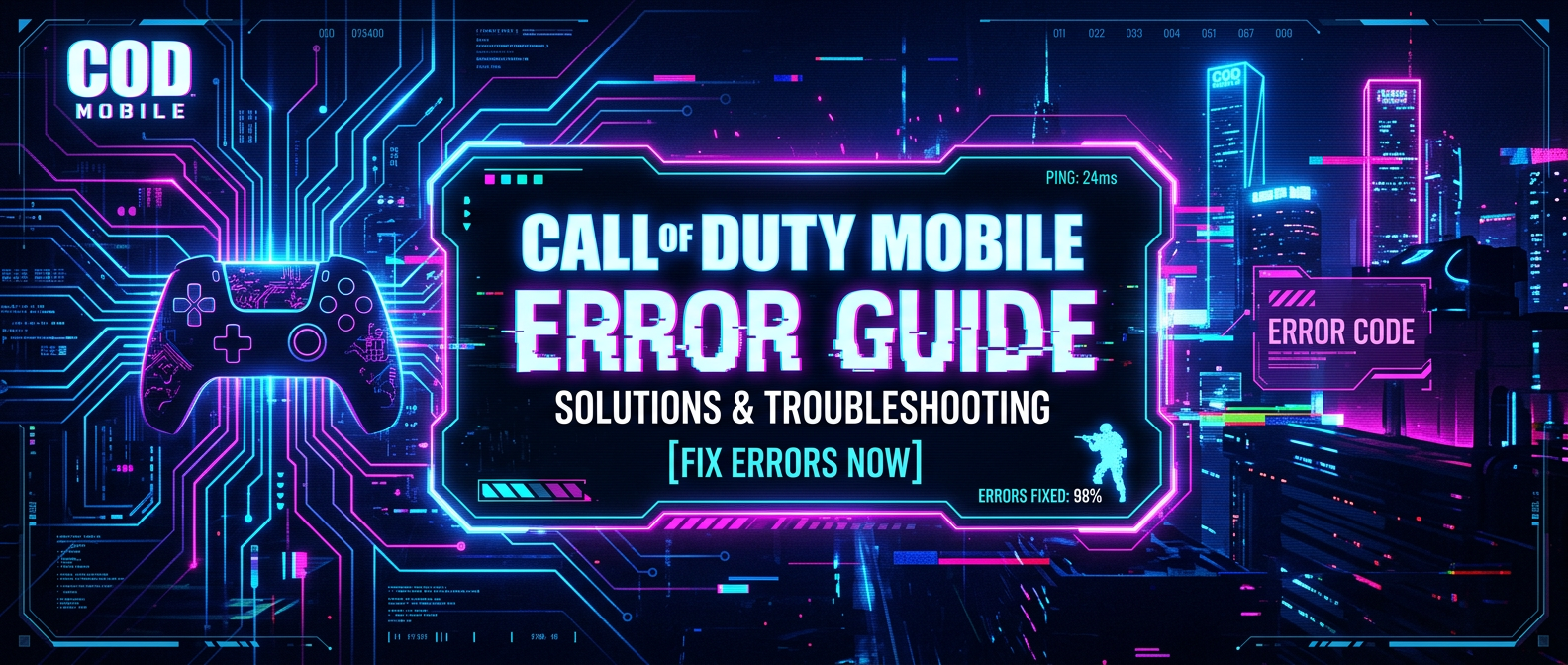 CODM Error Dictionary Banner